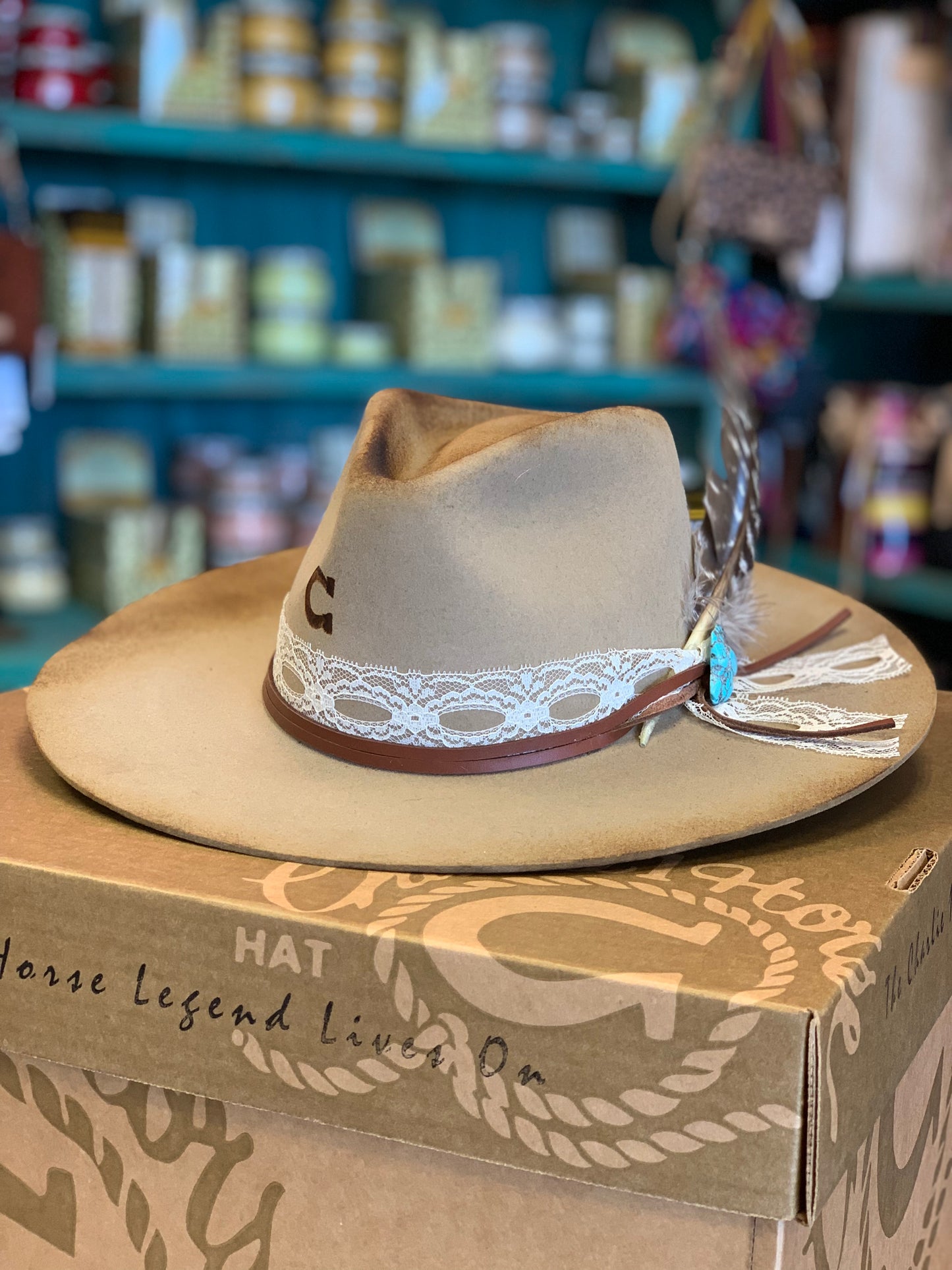 CHARLIE 1 HORSE SMOKESHOW FELT HAT