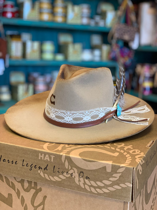 CHARLIE 1 HORSE SMOKESHOW FELT HAT