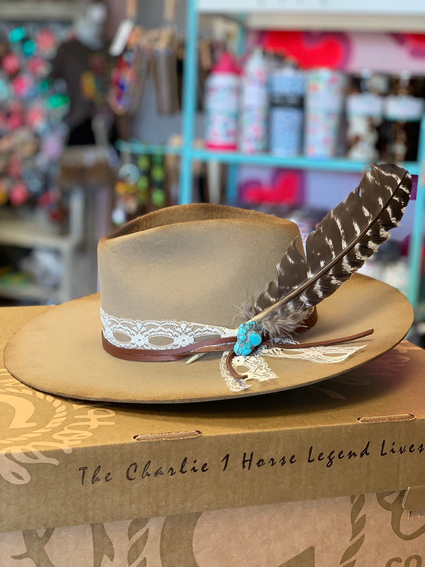 CHARLIE 1 HORSE SMOKESHOW FELT HAT