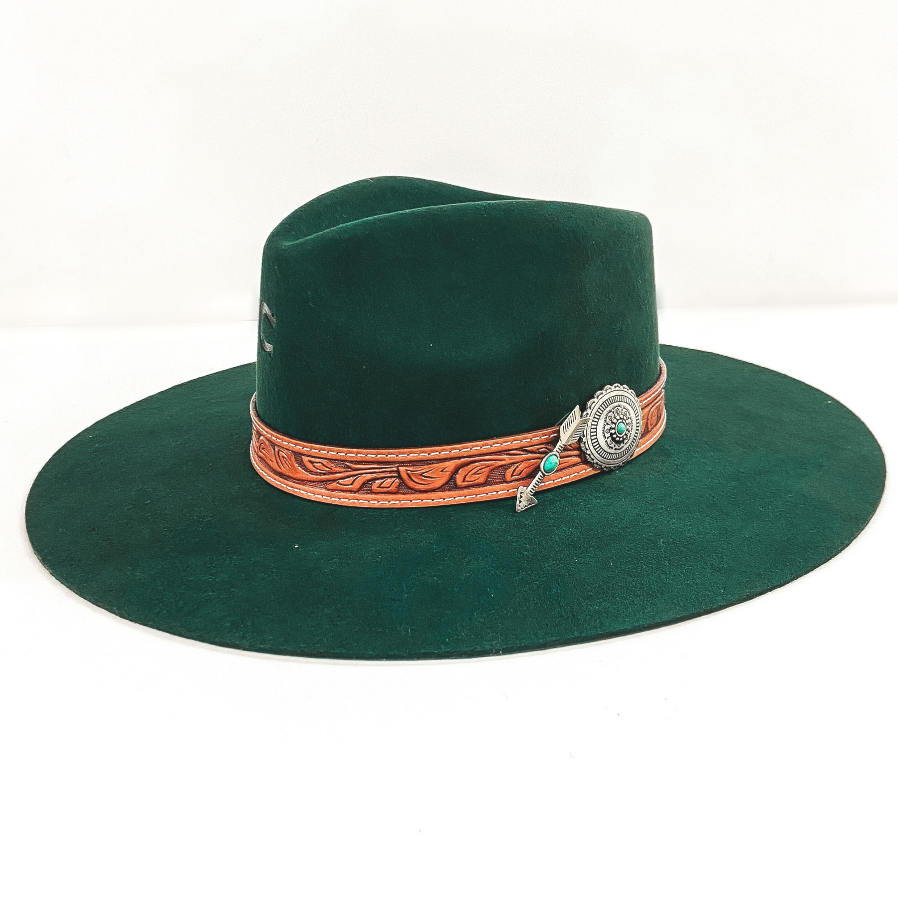 Green Charlie 1 Horse fedo for woman Size M never worn in the box Charlie 1 Horse Women main image 2
