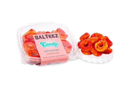 SALTEEZ SPICY PEACH RINGS CANDY