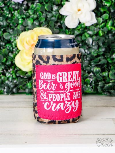 GOD IS GREAT BEER IS GOOD & PEOPLE ARE CRAZY REGULAR CAN