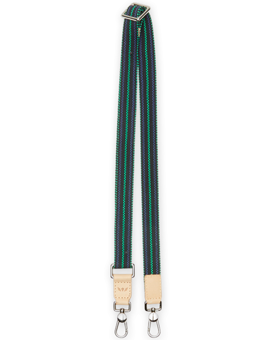 CONSUELA WINTERGREEN SLIM WEBBING CROSSBODY STRAP