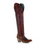 Corral Women's Cognac Embroidery Tall Boots E1507