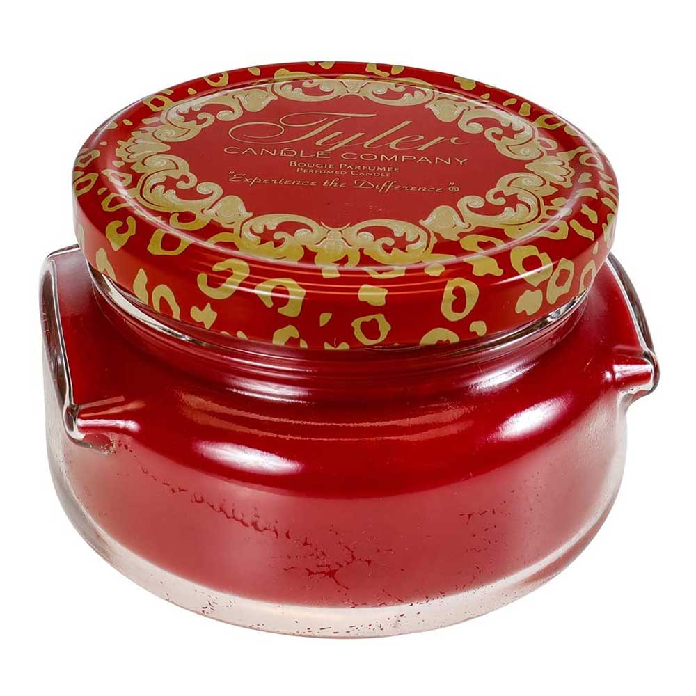 TYLER CANDLE CO FROSTED POMEGRANATE CANDLE