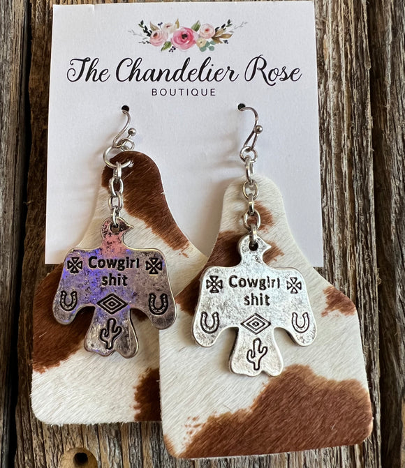 UPCYCLED CLOVER DANGLE EARRINGS – The Chandelier Rose Boutique