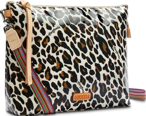 CONSUELA MONA BROWN LEOPARD DOWNTOWN CROSSBODY