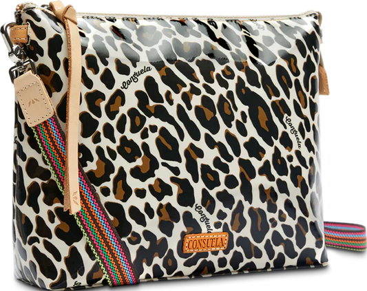 CONSUELA MONA BROWN LEOPARD DOWNTOWN CROSSBODY