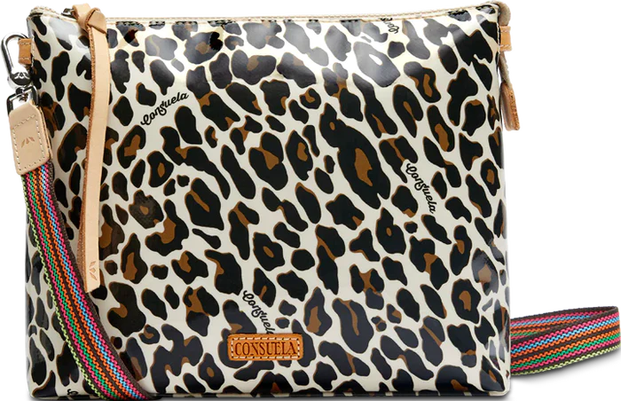 CONSUELA MONA BROWN LEOPARD DOWNTOWN CROSSBODY