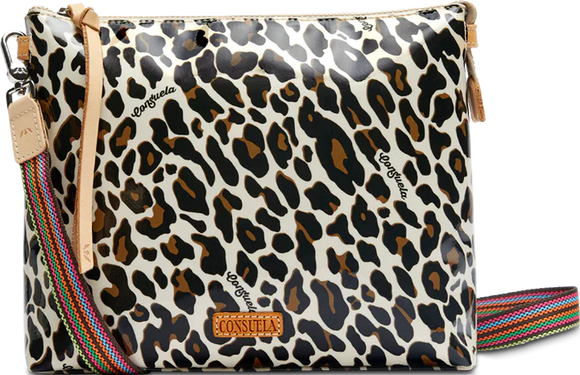 CONSUELA MONA BROWN LEOPARD DOWNTOWN CROSSBODY