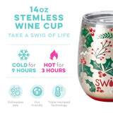 SWIG LIFE HOLLYDAYS INSULATED STEMLESS WINE CUP (14oz)